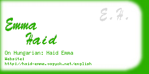emma haid business card